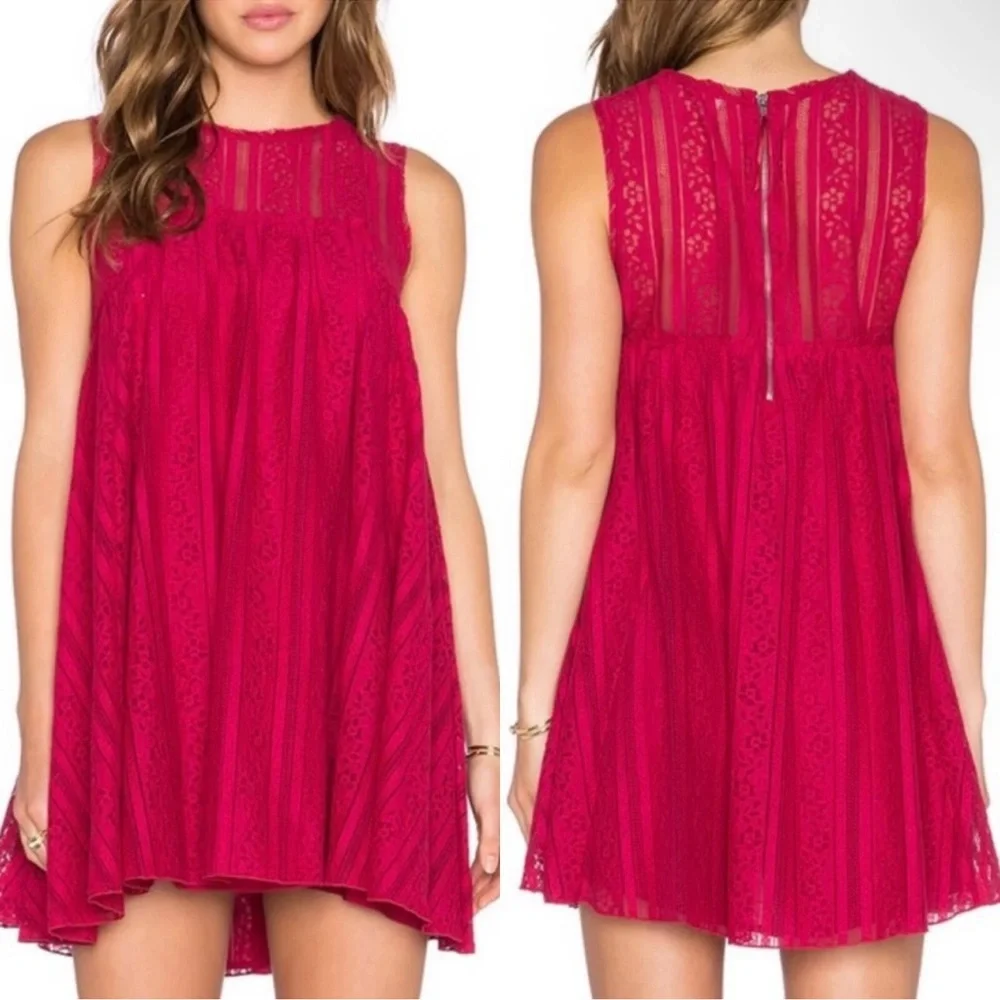 Free People Tu Es La Lace Mini Dress Size Medium